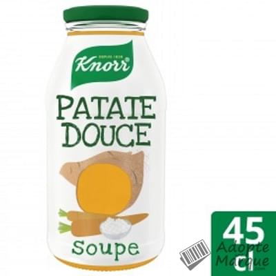 Knorr Soupe Comme à la maison - Patate douce, Carottes & Fromage frais La bouteille de 45CL