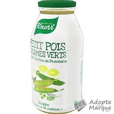 Knorr Soupe Comme à la maison - Petits Pois, Légumes verts & Herbes de Provence La bouteille de 45CL