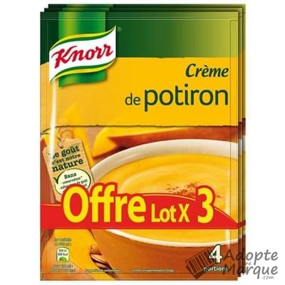 Knorr Les Soupes Déshydratées - Crème de Potiron Les 3 sachets de 100G