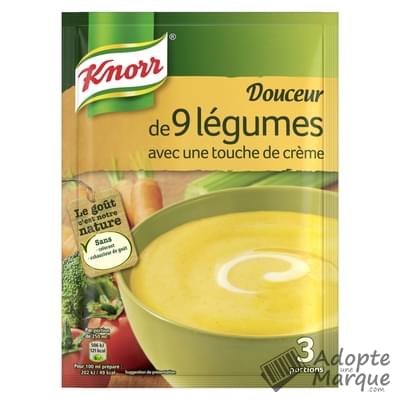 Knorr Les Soupes Déshydratées - Douceur de 9 Légumes Le sachet de 84G