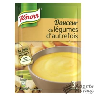 Knorr Les Soupes Déshydratées - Douceur de Légumes d'Autrefois Le sachet de 89G