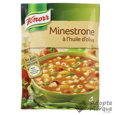 Knorr Les Soupes Déshydratées - Minestrone à l'huile d'Olive Le sachet de 104G