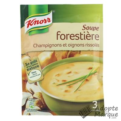 Knorr Les Soupes Déshydratées - Soupe Forestière, Champignons & Oignons rissolés Le sachet de 85G