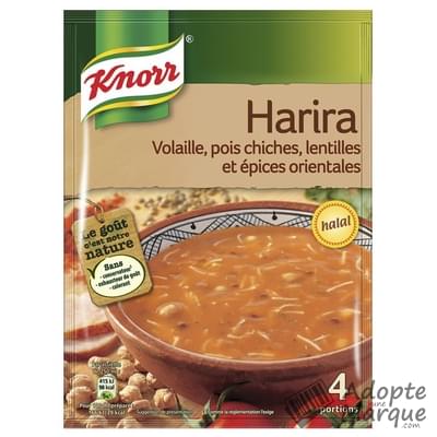 Knorr Les Soupes Déshydratées - Soupe Harira Halal Le sachet de 115G