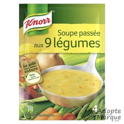 Knorr Les Soupes Déshydratées - Soupe passée aux 9 Légumes Le sachet de 105G