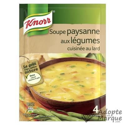 Knorr Les Soupes Déshydratées - Soupe Paysanne aux Légumes cuisinée au Lard Le sachet de 97G