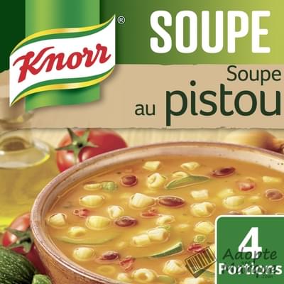 Knorr Les Soupes Déshydratées - Soupe au Pistou à l'huile d'Olive Le sachet de 80G
