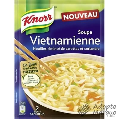 Les soupes déshydratées Knorr : quelle qualité nutritionnelle