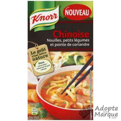Knorr Les Soupes Exotiques - Soupe Chinoise : Nouilles, Petits légumes & pointe de Coriandre La brique de 1L