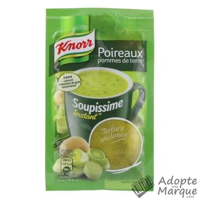 Knorr Soupissime Instant’™ - Soupe instantanée - Poireaux & Pommes de terre Le sachet de 30G