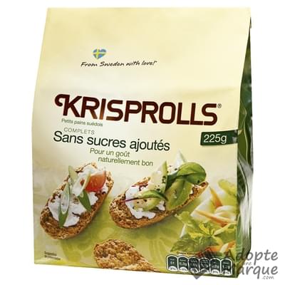 Krisprolls Petits pains Suédois Complets & Sans sucres ajoutés Le paquet de 225G