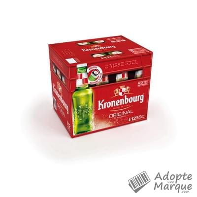 Kronenbourg Bière blonde - 4,2% vol. Les 12 bouteilles de 33CL