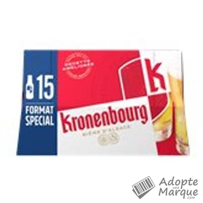 Kronenbourg Bière blonde - 4,2% vol. Les 15 bouteilles de 25CL