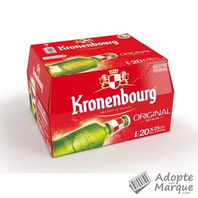 Kronenbourg Bière blonde - 4,2% vol. Les 20 bouteilles de 25CL