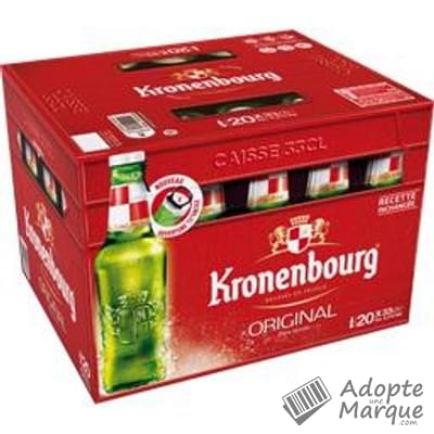 Kronenbourg Bière blonde - 4,2% vol. Les 20 bouteilles de 33CL