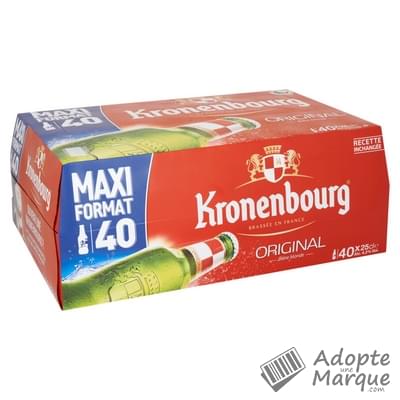 Kronenbourg Bière blonde - 4,2% vol. Les 40 bouteilles de 25CL