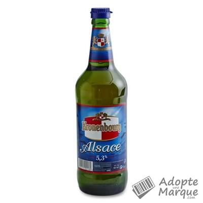 Kronenbourg Bière blonde d'Alsace - 5,5% vol. La bouteille de 75CL
