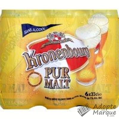 Kronenbourg Bière blonde Pur Malt sans alcool Les 6 canettes de 33CL