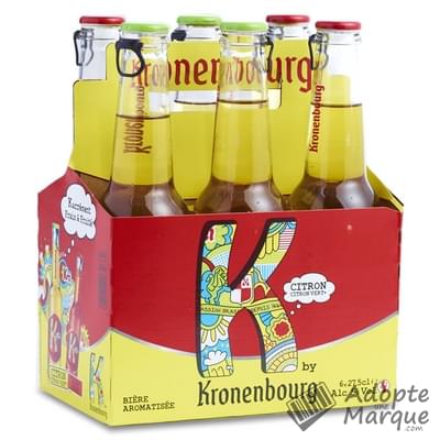 Kronenbourg K by Kronenbourg - Bière aromatisée au citron & citron vert - 5% vol. "Les 6 bouteilles de 27,5CL"