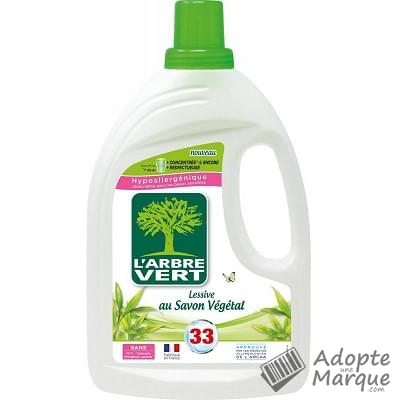 L'Arbre Vert Lessive Liquide au Savon Végétal "Le bidon de 1,5L (33 lavages)"
