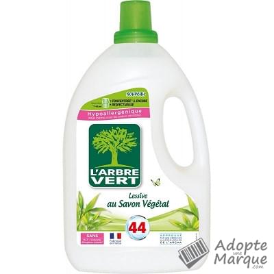 L'Arbre Vert Lessive Liquide au Savon Végétal Le bidon de 2L (44 lavages)