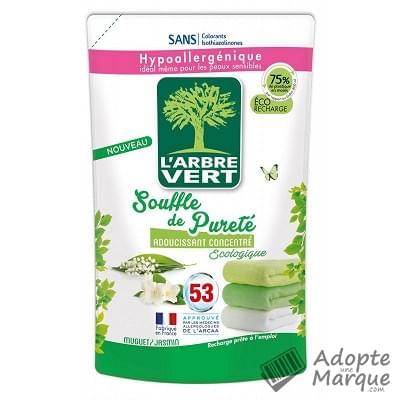 L'Arbre Vert Recharge Adoucissant Souffle de Pureté - Muguet & Jasmin  La recharge de 800ML (53 lavages)