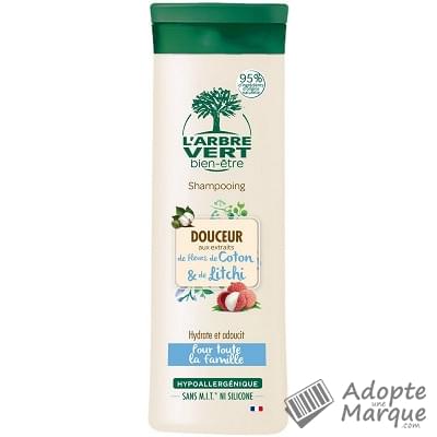 L'Arbre Vert Shampooing Douceur - Fleurs de coton & Litchi Cheveux Normaux Le flacon de 250ML