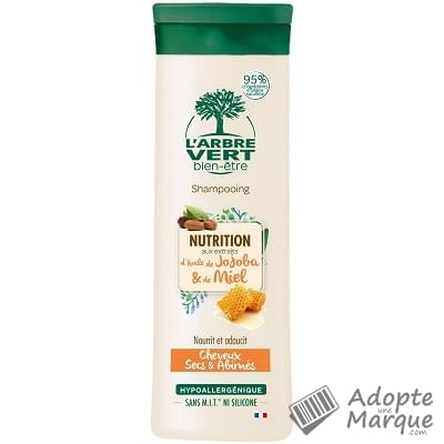 L'Arbre Vert Shampooing Nutrition - Jojoba & Miel Cheveux Secs & Abimés Le flacon de 250ML
