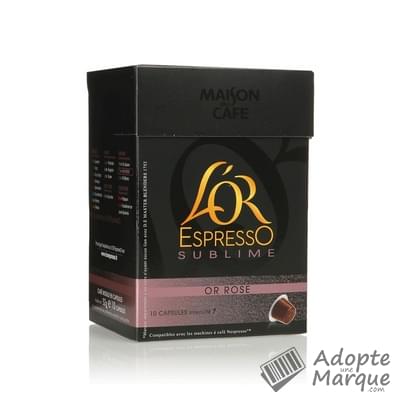 L'Or Espresso Sublime Or Rose - Capsule de café Les 10 capsules - 52G