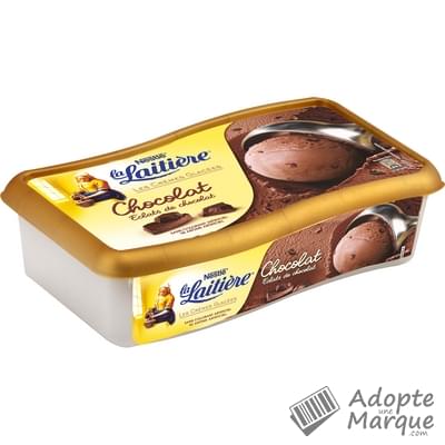 La Laitière Crème Glacée Chocolat & Eclats de Chocolat Le bac de 850ML