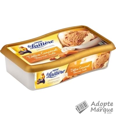 La Laitière Crème Glacée Les Sélections Délice Caramel au Beurre Salé Le bac de 850ML
