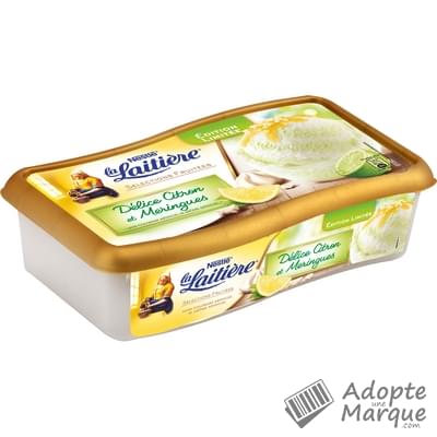 La Laitière Crème Glacée Les Sélections Fruitées Délice Citron Meringue Le bac de 850ML
