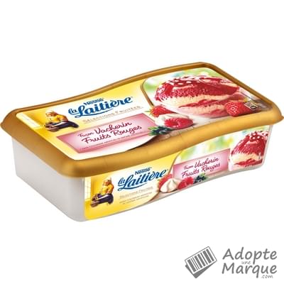 La Laitière Crème Glacée Les Sélections Fruitées façon Vacherin Fruits Rouges Le bac de 850ML