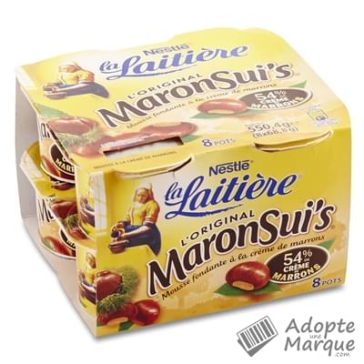 La Laitière MaronSui's - Crème de marrons Les 8 pots de 69G