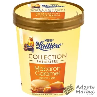La Laitière Pot de Glace Collection Pâtissière Macaron Caramel au Beurre Salé Le pot de 440ML