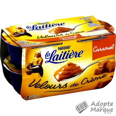 La Laitière Velours® de Crème Caramel Les 4 pots de 70G