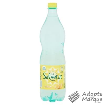 La Salvetat Eau minérale naturelle gazeuse aromatisée au citron "La bouteille de 1,25L"