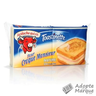 La Vache Qui Rit Toastinette® - Fromage en tranches pour Croque-Monsieur Les 20 tranches - 340G