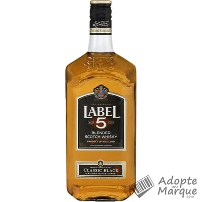 Label 5 Whisky Ecosse Blended 40% vol. La bouteille de 70CL