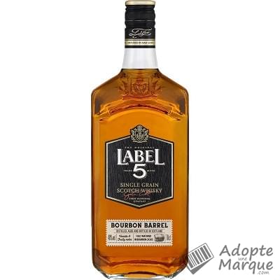 Label 5 Whisky Ecosse Blended Scotch Bourbon Barrel 40% vol. La bouteille de 70CL