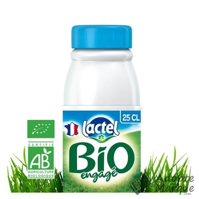 Lactel BIO & Engagé - Lait demi-écrémé La bouteille de 25CL