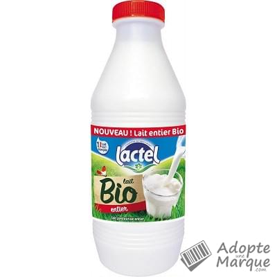 Lactel BIO & Engagé - Lait pasteurisé entier La bouteille de 1L