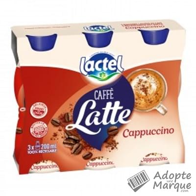 Lactel Caffè Latte - Boisson Lactée Cappuccino Les 3 bouteilles de 200ML