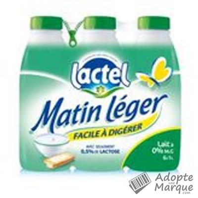 Lactel Matin Léger - Lait écrémé sans Lactose Les 6 bouteilles de 1L