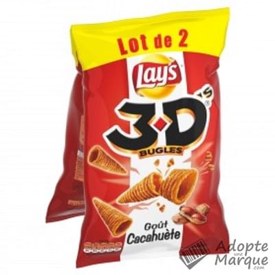 Lay's 3D’s Bugles® Cônes Apéritif - Goût Cacahuète Les 2 sachets de 85G