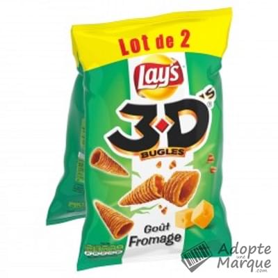 Lay's 3D’s Bugles® Cônes Apéritif - Goût Fromage Les 2 sachets de 85G