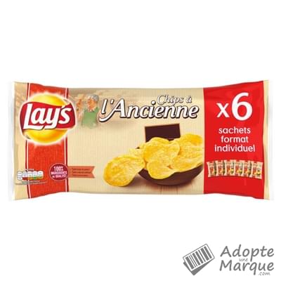 Lay's Chips à l'Ancienne Nature "Les 6 sachets de 27,5G"