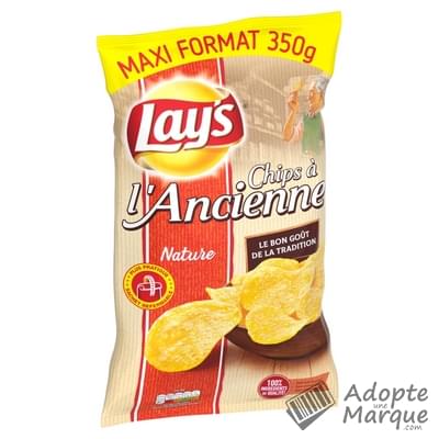 Lay's Chips à l'Ancienne Nature Le sachet de 350G