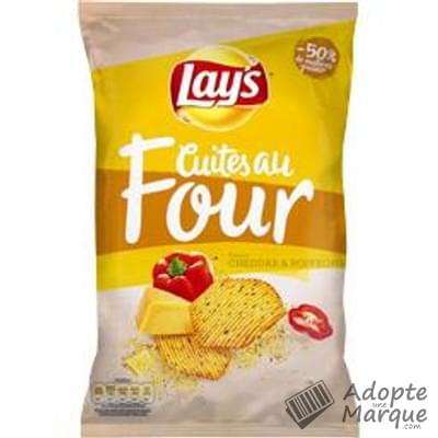 Lay's Chips Cuites au Four saveur Cheddar & Poivrons Le sachet de 130G
