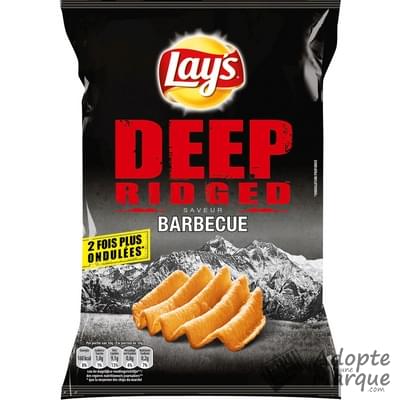 Lay's Chips Deep Ridged saveur Barbecue Le sachet de 120G